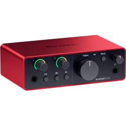PACK FOCUSRITE 4TH GEN CARTE SON SCARLETT SOLO+CASQUE+MIC PACKSCARLETT - rer electronic