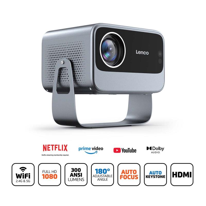 VIDEO PROJECTEUR LENCO LCD Full HD 1080P Wi-Fi LPJ-960SI - rer electronic