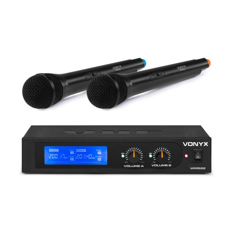MICRO HF MAIN DOUBLE VHF WM522 2 CANAUX WM522 - rer electronic