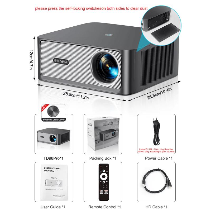 VIDEOPROJECTEUR THUNDEAL TD98Pro 4K TD98PRO - rer electronic