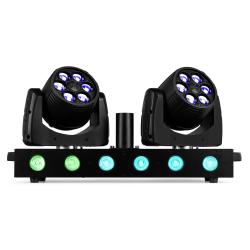LOCATION 2 BARRES LYRE WASH + LED - FUZE TWIN +RACK + 2 PIEDS FUZZTWIN - rer electronic