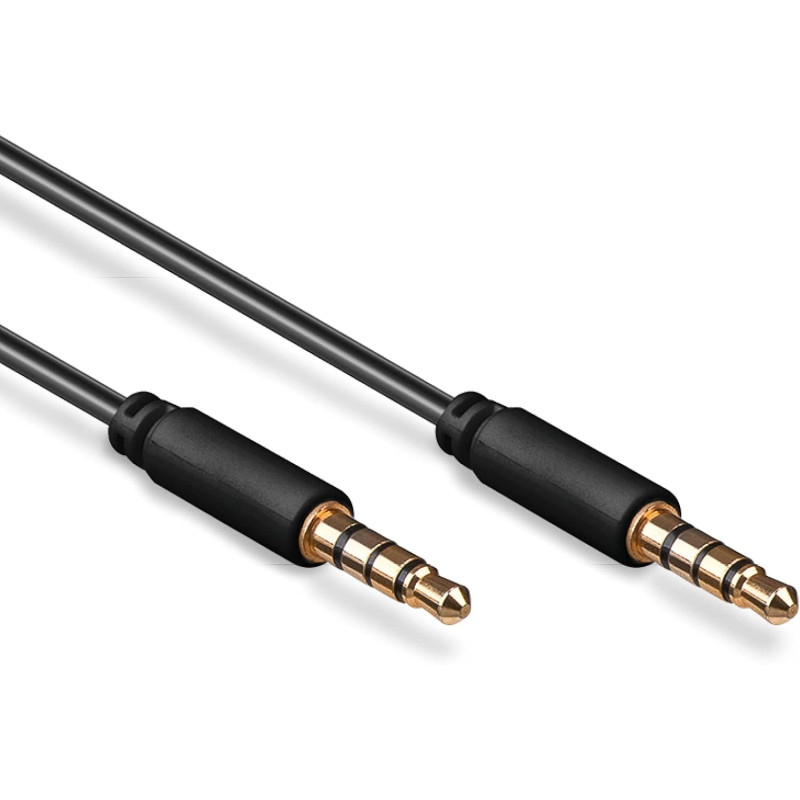 CORDON JACK 3.5 M/M 4 CONTACTS CABLE-547 - rer electronic