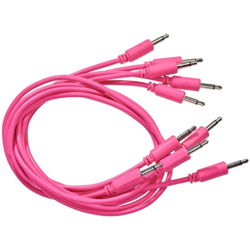 CABLE PATCH EURORACK ROSE 25CM X5 BMMPC5PK25 - rer electronic