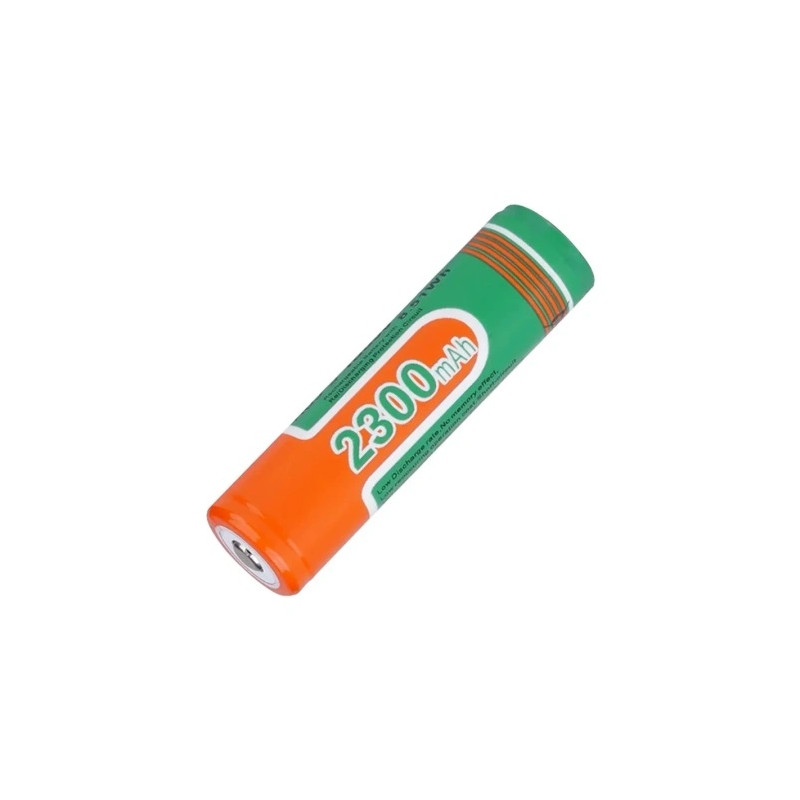 ACCU LITHIUM 18650 SUPERFIRE 3.7V 2300MA 1213 - rer electronic