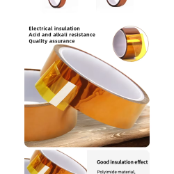 RUBAN ADHESIF KAPTON 15MM X 33MTS KAPTON15 - rer electronic