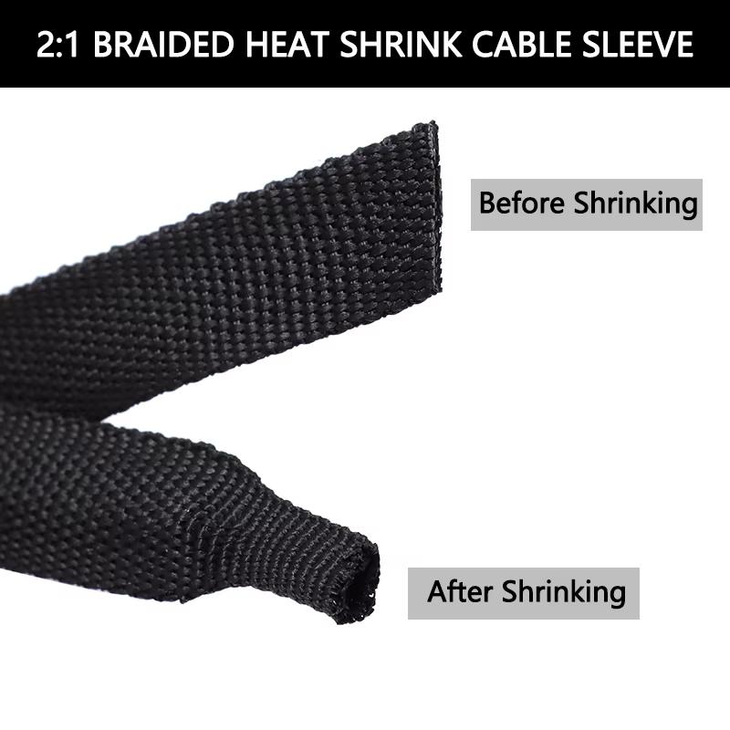 GAINE TRESSE THERMORETRACTABLE NOIRE 20MM GAINE20TRE - rer electronic