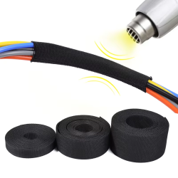 GAINE TRESSE THERMORETRACTABLE NOIRE 20MM GAINE20TRE - rer electronic