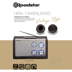 RADIO FM Roadstar HRA-1345US COULEUR BOIS HAV-TR1100 - rer electronic