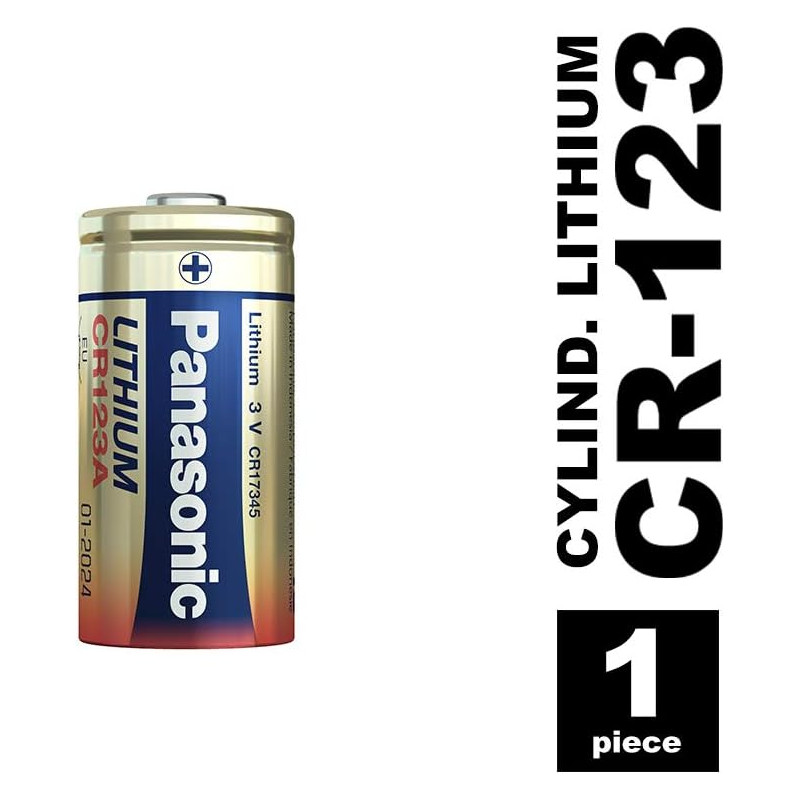 PILE 3V CR123A PANASONIC CR123A - rer electronic