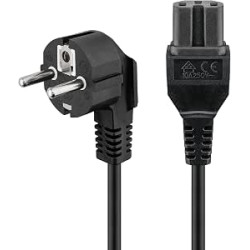 CORDON SECTEUR IEC FENDU 1.10mt CABLE-710 - rer electronic