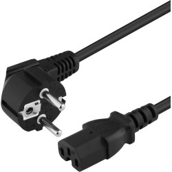 CORDON SECTEUR IEC FENDU 1.10mt CABLE-710 - rer electronic