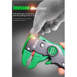 PINCE A DENUDER AUTOMATIQUE LOAO VERTE REGLABLE 25240090 - rer electronic