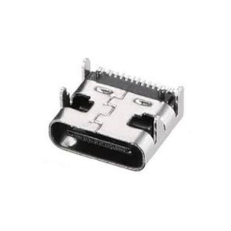 EMBASE USB-C PCB HORIZONTAL 16 BROCHES USBC16BR - rer electronic