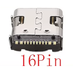 EMBASE USB-C PCB HORIZONTAL 16 BROCHES USBC16BR - rer electronic