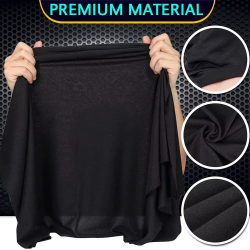 TISSU FACADE ENCEINTE NOIR AU METRE LARGEUR 50CM TIS/SW - rer electronic