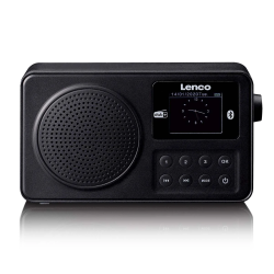 Radio portable DAB+/FM Lenco avec Bluetooth® Noir PDR-033BK - rer electronic