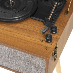 PLATINE VINYLE RETRO SUR PIEDS AUDIZIO BLUETOOTH USB FREMONT - rer electronic
