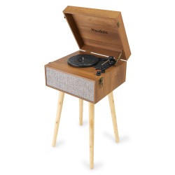 PLATINE VINYLE RETRO SUR PIEDS AUDIZIO BLUETOOTH USB FREMONT - rer electronic