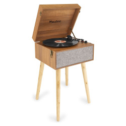 PLATINE VINYLE RETRO SUR PIEDS AUDIZIO BLUETOOTH USB FREMONT - rer electronic
