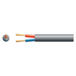 CABLE HP SONO 2x2.5MM ROND NOIR HP-RS-2.5 - rer electronic