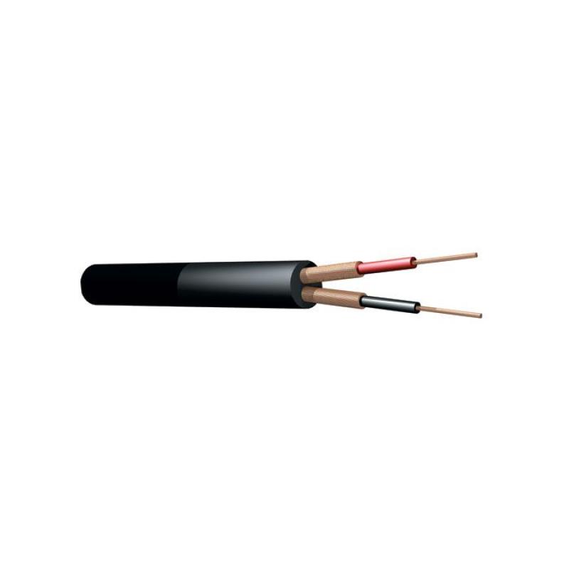CABLE DMX 2C NOIR 2 CONDUCTEURS 803686 - rer electronic