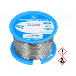 SOUDURE 100G 0.5MM Sn63Pb37 PLOMB SOUD100G - rer electronic