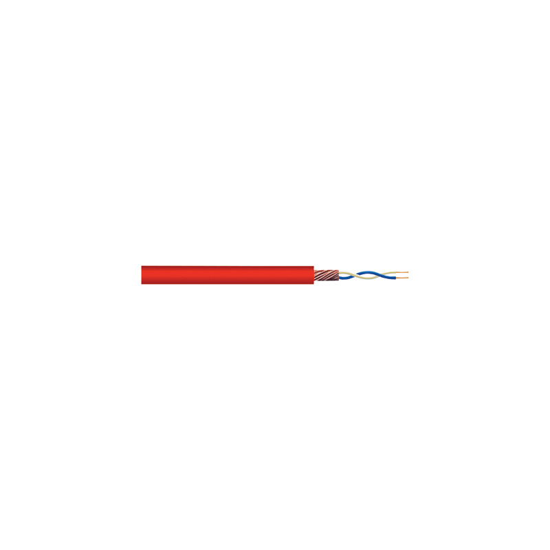 CABLE BLINDE 2CONDUCTEURS ROND ROUGE MLC-102/RT - rer electronic