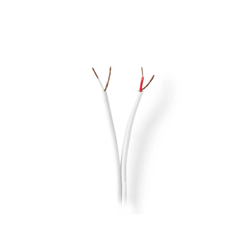 CABLE BLINDE 2 CONDUCTEURS PLAT BLANC C118B - rer electronic