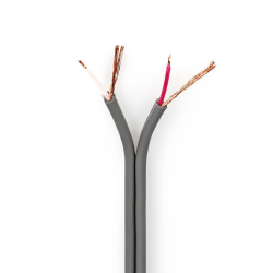 CABLE BLINDE 2 CONDUCTEURS PLAT GRIS C118 - rer electronic