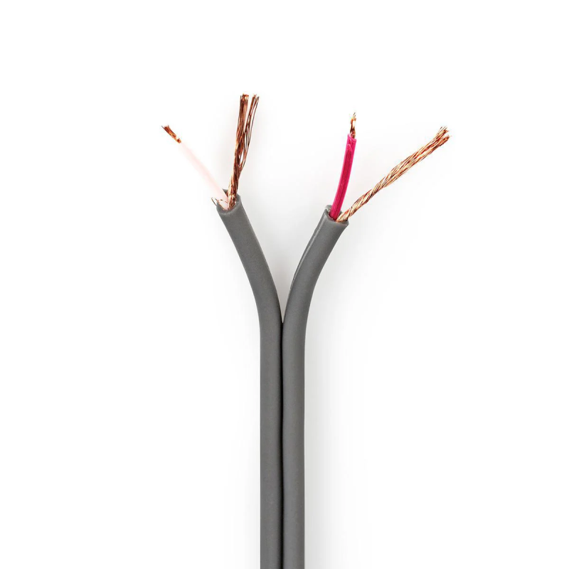 CABLE BLINDE 2 CONDUCTEURS PLAT GRIS C118 - rer electronic