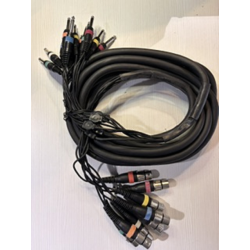 MULTIPAIRE PATCH 8 XLR F/ 16 JACK M 6MTS CP-60/6 - rer electronic