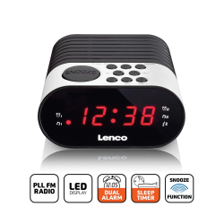 RADIO REVEIL DIGITAL LENCO CR-07 WHITE HAV-CR76 - rer electronic