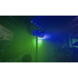 LOCATION 2 BARRES LYRE WASH + LED - FUZE TWIN +RACK + 2 PIEDS FUZZTWIN - rer electronic