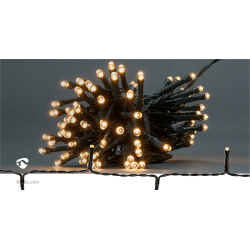 Éclairage de Noël Guirlande lumineuse de 7,2 m avec 96 LED sur un câble noir CLBO96 - rer electronic