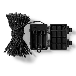 Éclairage de Noël Guirlande lumineuse de 7,2 m avec 96 LED sur un câble noir CLBO96 - rer electronic