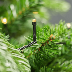 Éclairage de Noël Guirlande lumineuse de 7,2 m avec 96 LED sur un câble noir CLBO96 - rer electronic