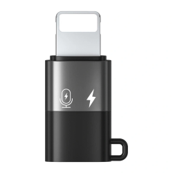 ADAPTATEUR LIGHTNING MALE VERS USB C FEMELLE ADAPT2EN1IP - rer electronic