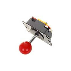 Joystick boule rouge robuste 37485 - rer electronic