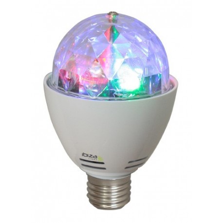 LAMPE E27 EFFET DE LUMIERE 4 LED RVB ROTATIF LAMPE E27 EFFET DE LUMIERE 4 LED RVB ROTATIF