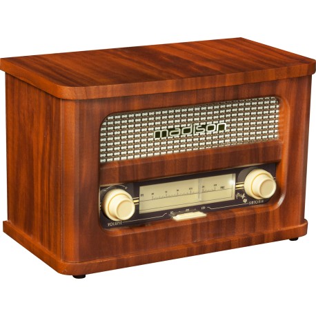 RADIO VINTAGE AUTONOME AVEC BLUETOOTH & FM 2 X 10W MAD-RETRORADIO - rer electronic RADIO VINTAGE AUTONOME AVEC BLUETOOTH & FM 2 X 10W MAD-RETRORADIO - rer electronic