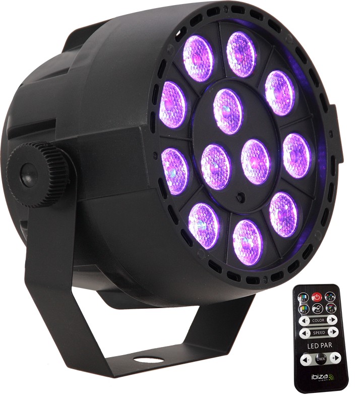 PROJECTEUR PAR A LED 12 X 3W RVB 3-EN-1