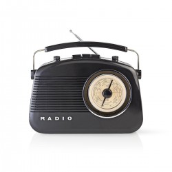 Radio AM/FM design rétro noir HAV-TR710BL - rer electronic