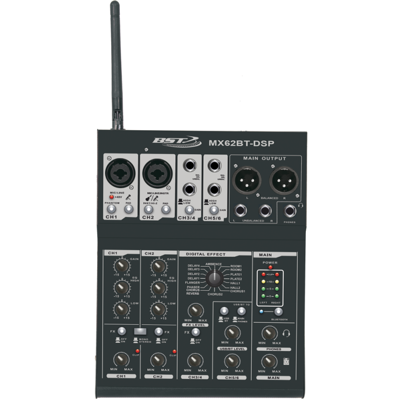 TABLE DE MIXAGE 12 VOIES / 6 XLR USB