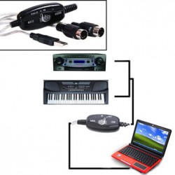 CORDON MIDI USB 2MTS 508080 - rer electronic