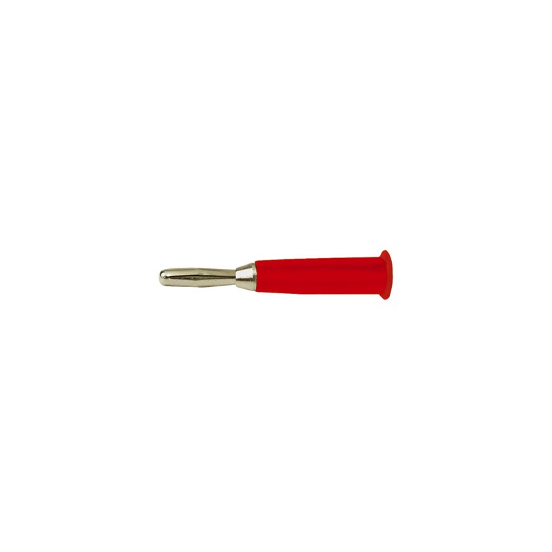 FICHE BANANE ROUGE MALE A SOUDER 4mm 1060R - rer electronic
