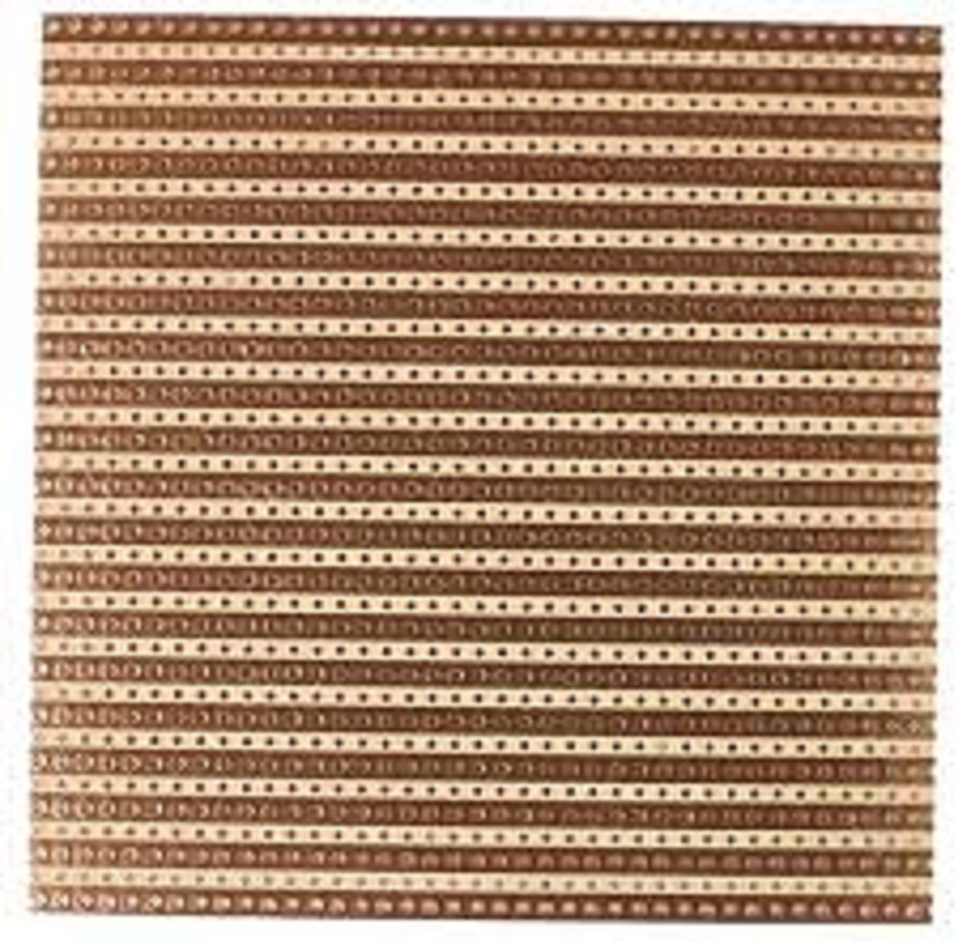 Plaque cuivre à bandes pastillée au cm