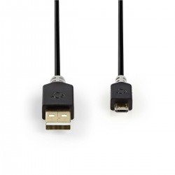 CORDON USB A MICRO USB 2M VLCP60500B20 - rer electronic