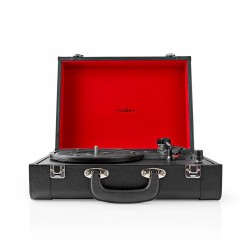 PLATINE VINYLE VALISE RETRO RECHARGEABLE MAD-RETROCASE-CR - rer electronic
