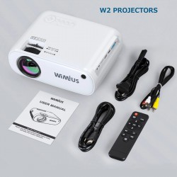 VIDEOPROJECTEUR W2 WIMIUS 7500LM HDMI USB MIROR SCREEN W2 - rer electronic