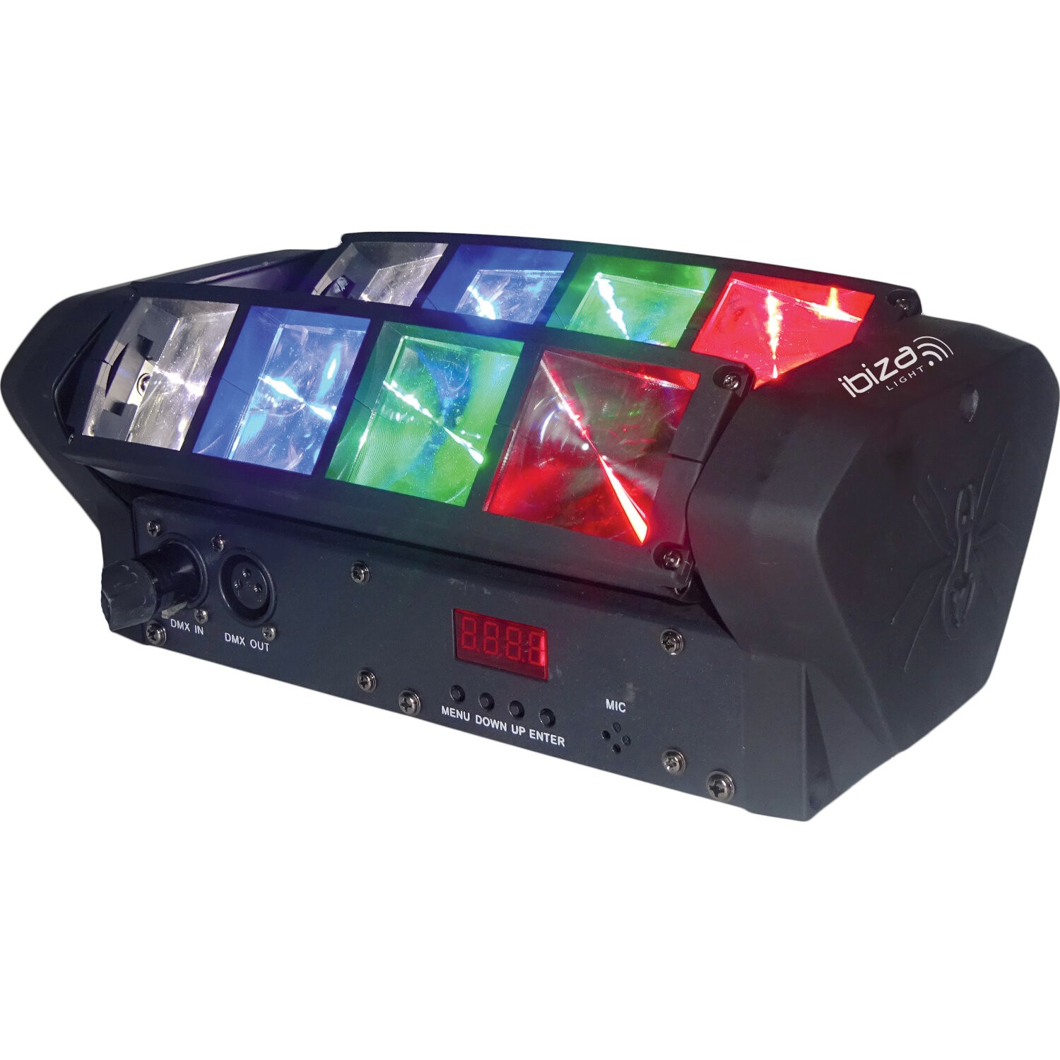 JEU DE LUMIERE LED8-MINI 6 ANGLES A LED DMX